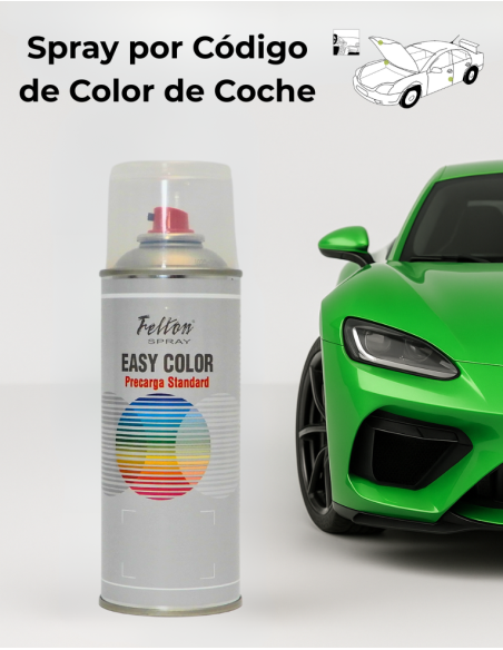 SPRAY POR CÓDIGO DE COLOR TERMINADO COCHE 0,4LT