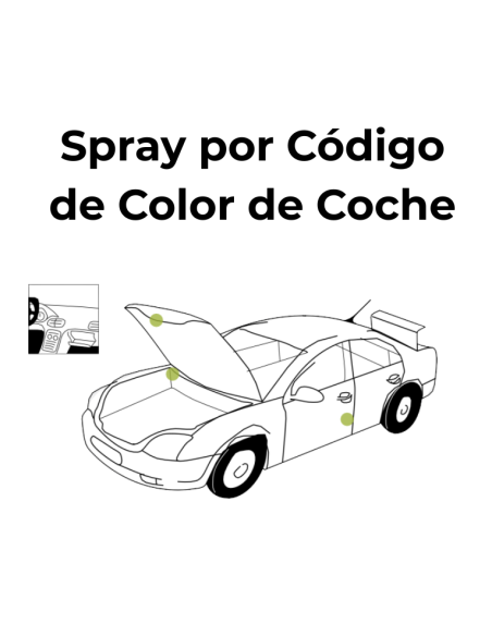 SPRAY POR CÓDIGO DE COLOR TERMINADO COCHE 0,4LT